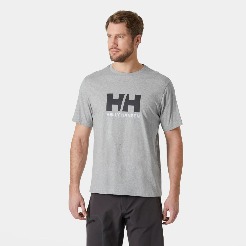 HH LOGO TSHIRT 30, GREY MELANG, XXL