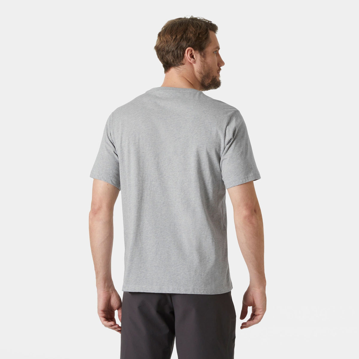 HH LOGO TSHIRT 30, GREY MELANG, XXL