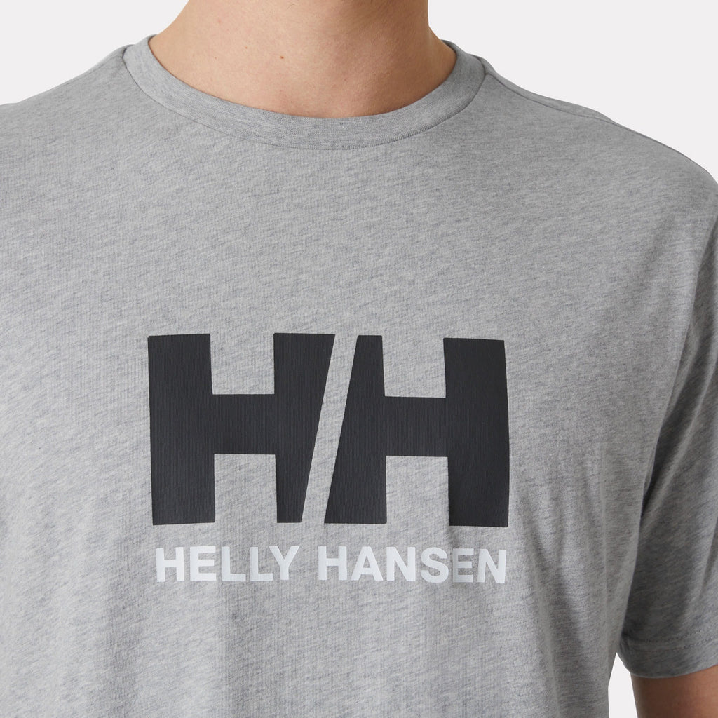 HH LOGO TSHIRT 30, GREY MELANG, XXL