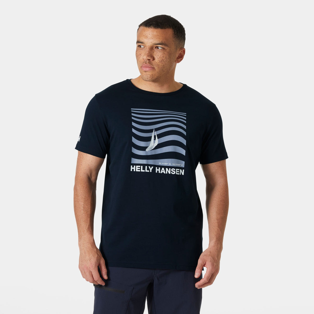 SHORELINE TSHIRT 30, NAVY, L