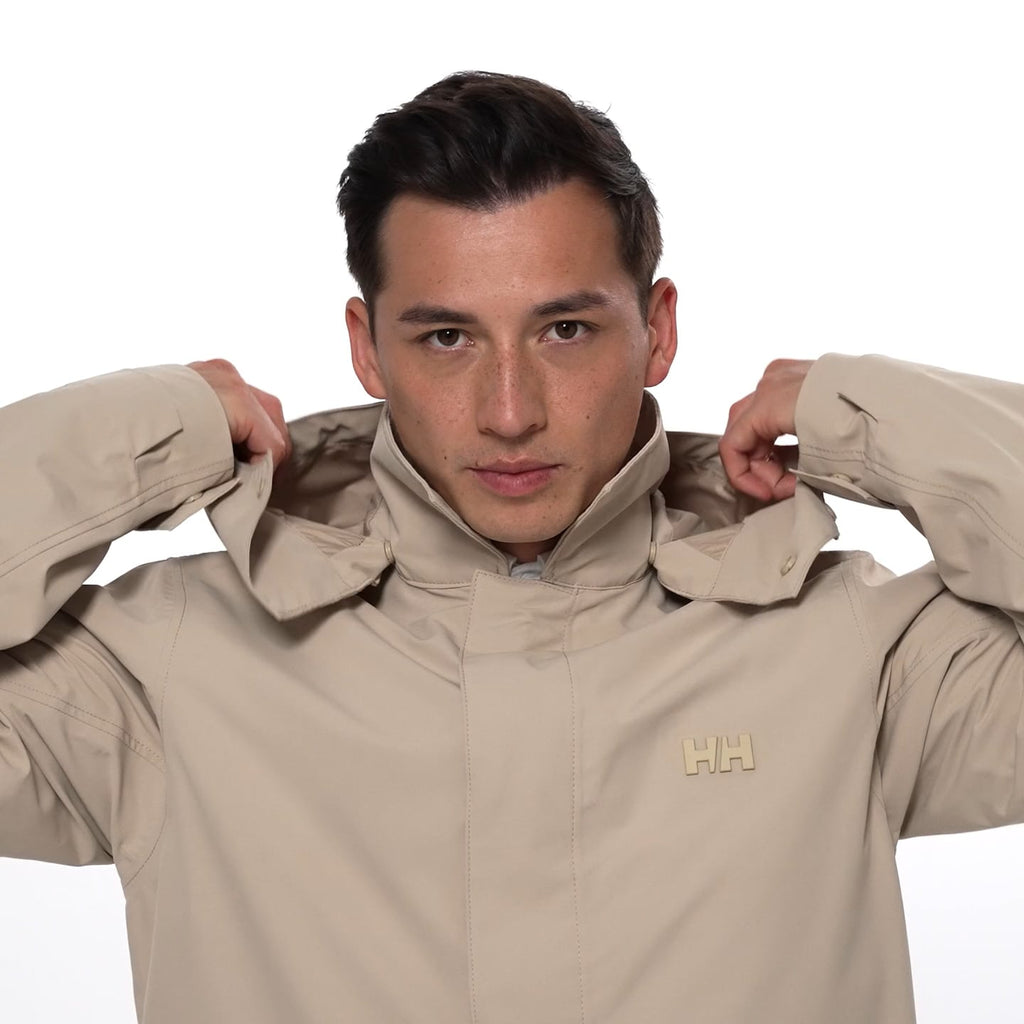 CITY RAIN COAT, KHAKI, S