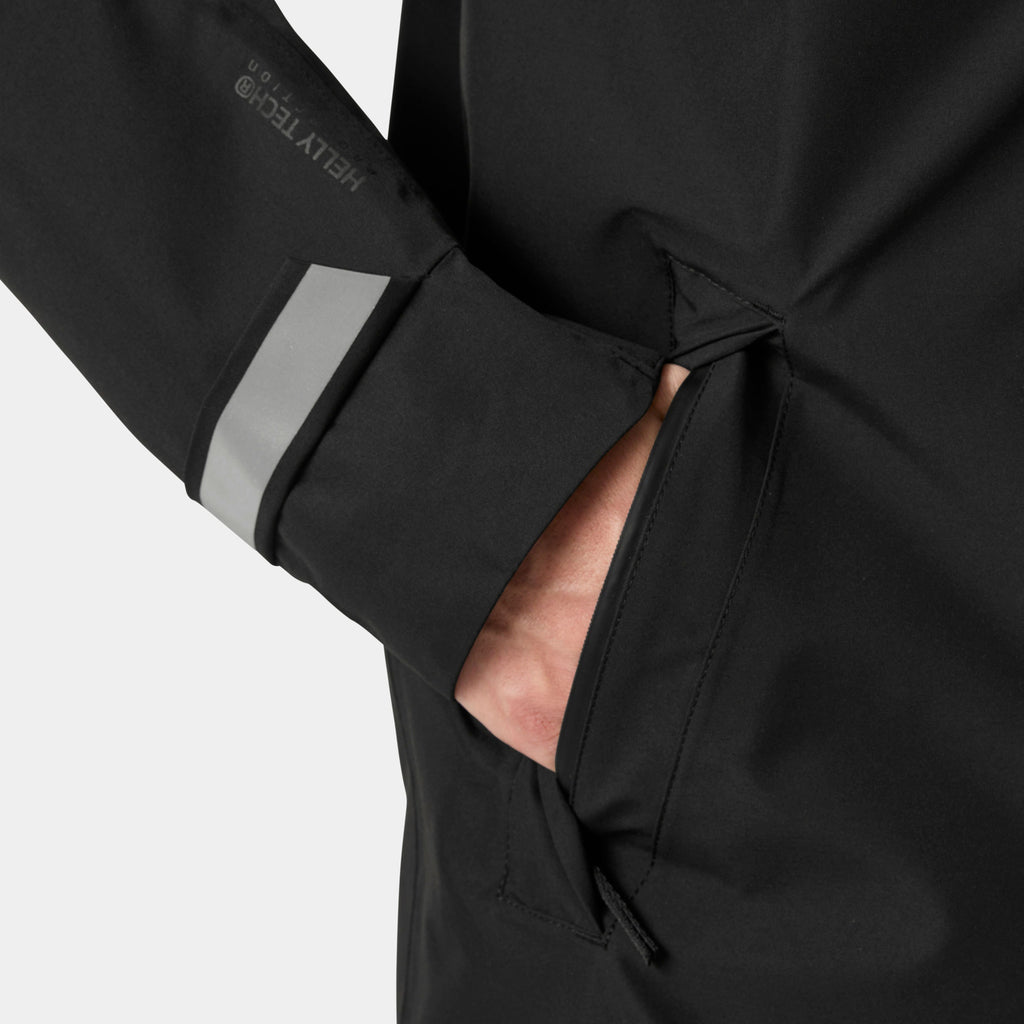 CITY RAIN COAT, BLACK, XXL