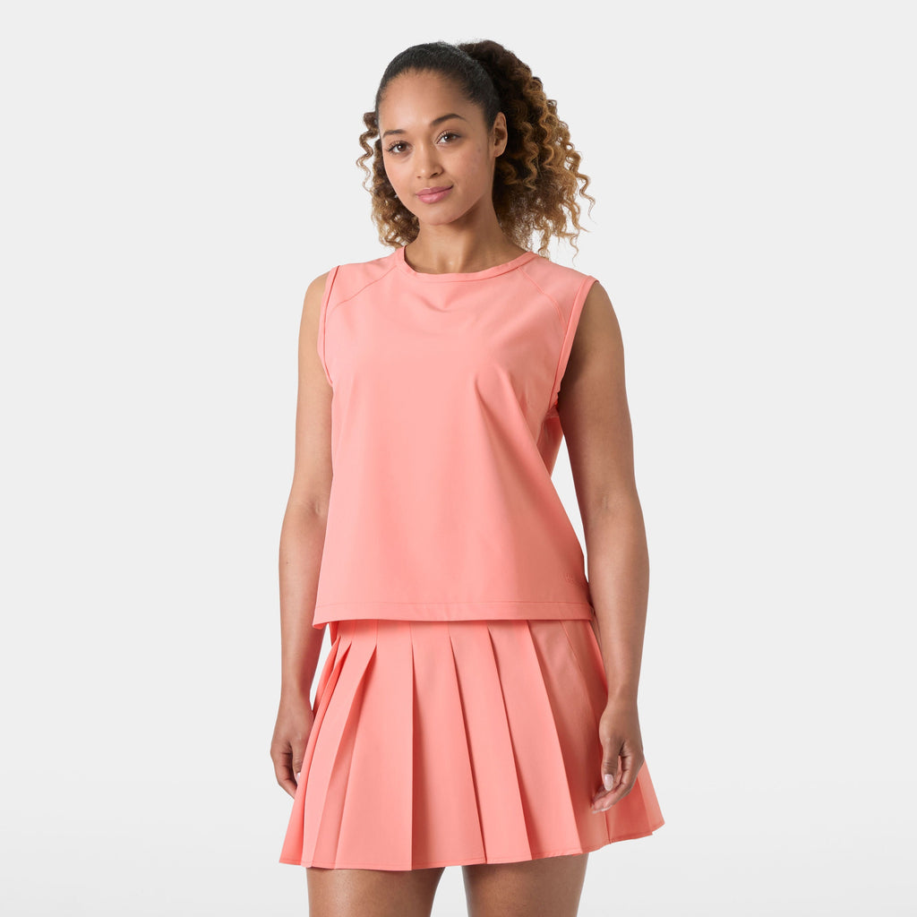 W THALIA TANK TOP, CORAL ALMON, L