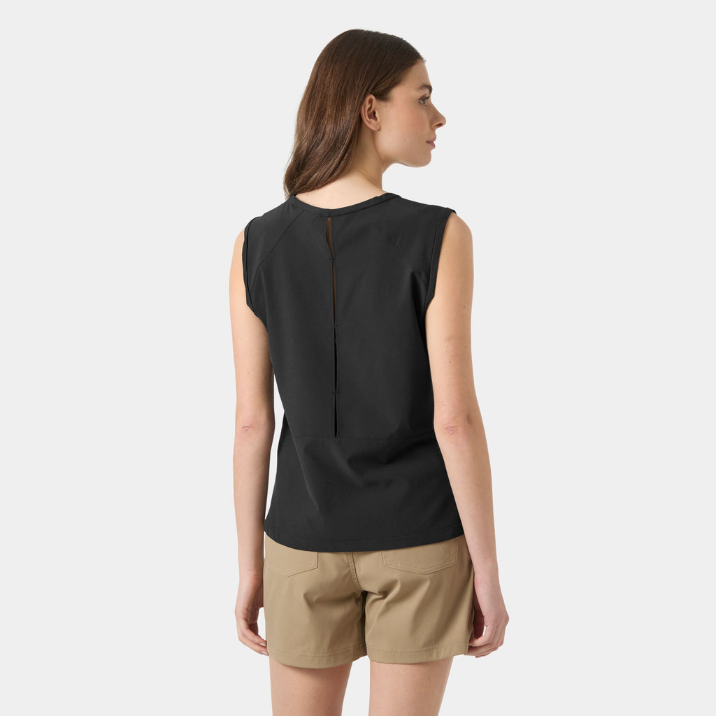 W THALIA TANK TOP, BLACK, M