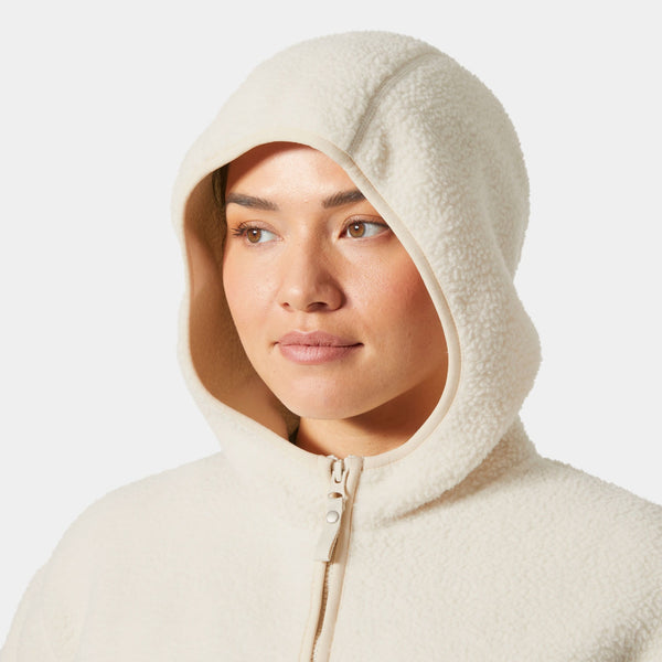 W MAUD PILE JACKET, CREAM, L