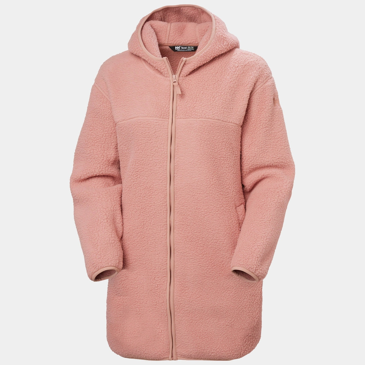 W MAUD PILE JACKET, ASH ROSE, L