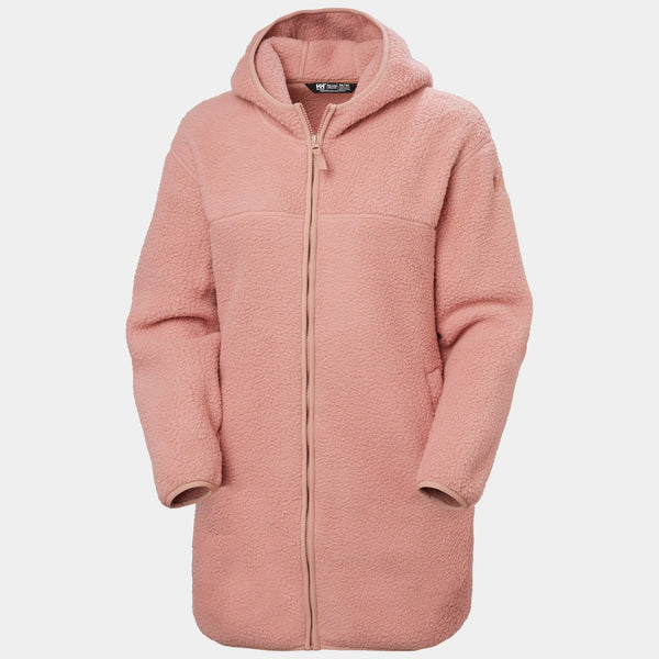 W MAUD PILE JACKET, ASH ROSE, L