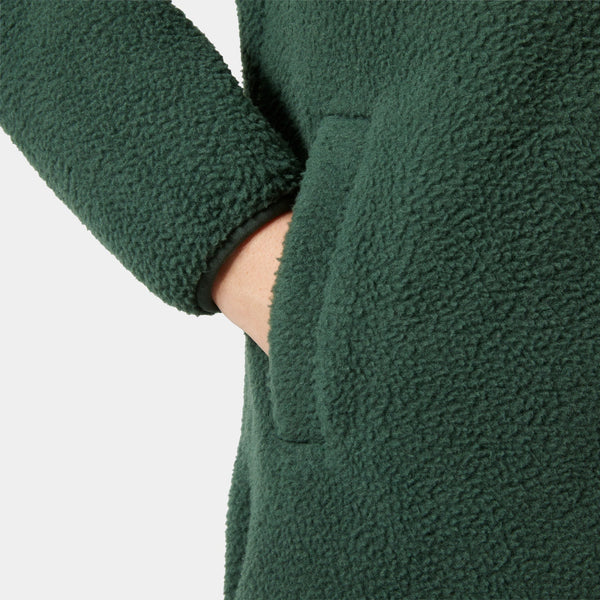 W MAUD PILE JACKET, JUNGLE GREE, L