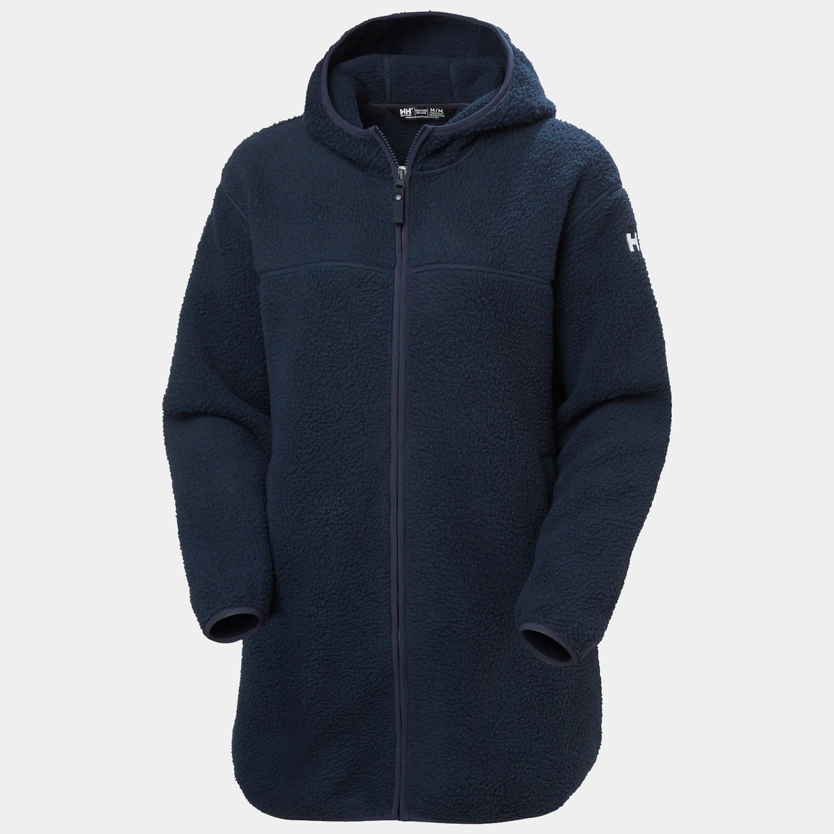W MAUD PILE JACKET, NAVY, L