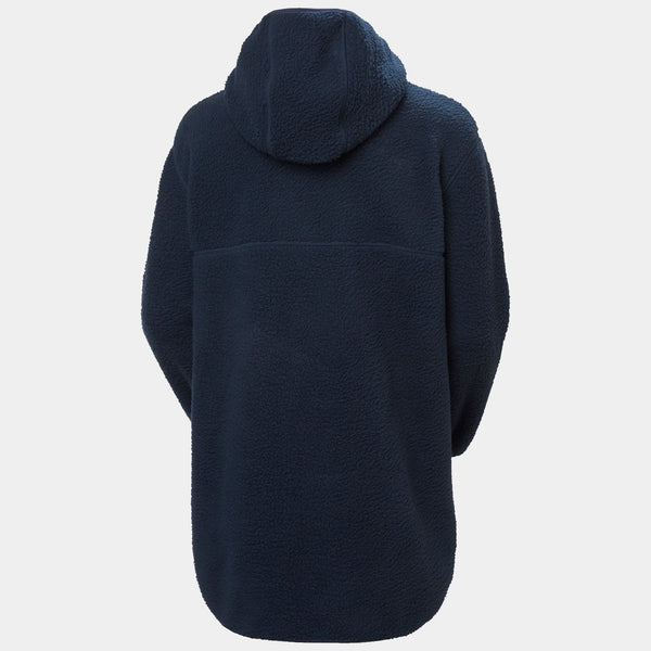 W MAUD PILE JACKET, NAVY, L