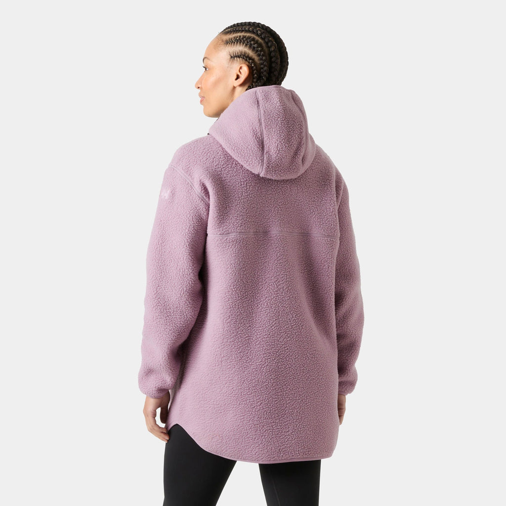 W MAUD PILE JACKET, PURPLE CLAY, L