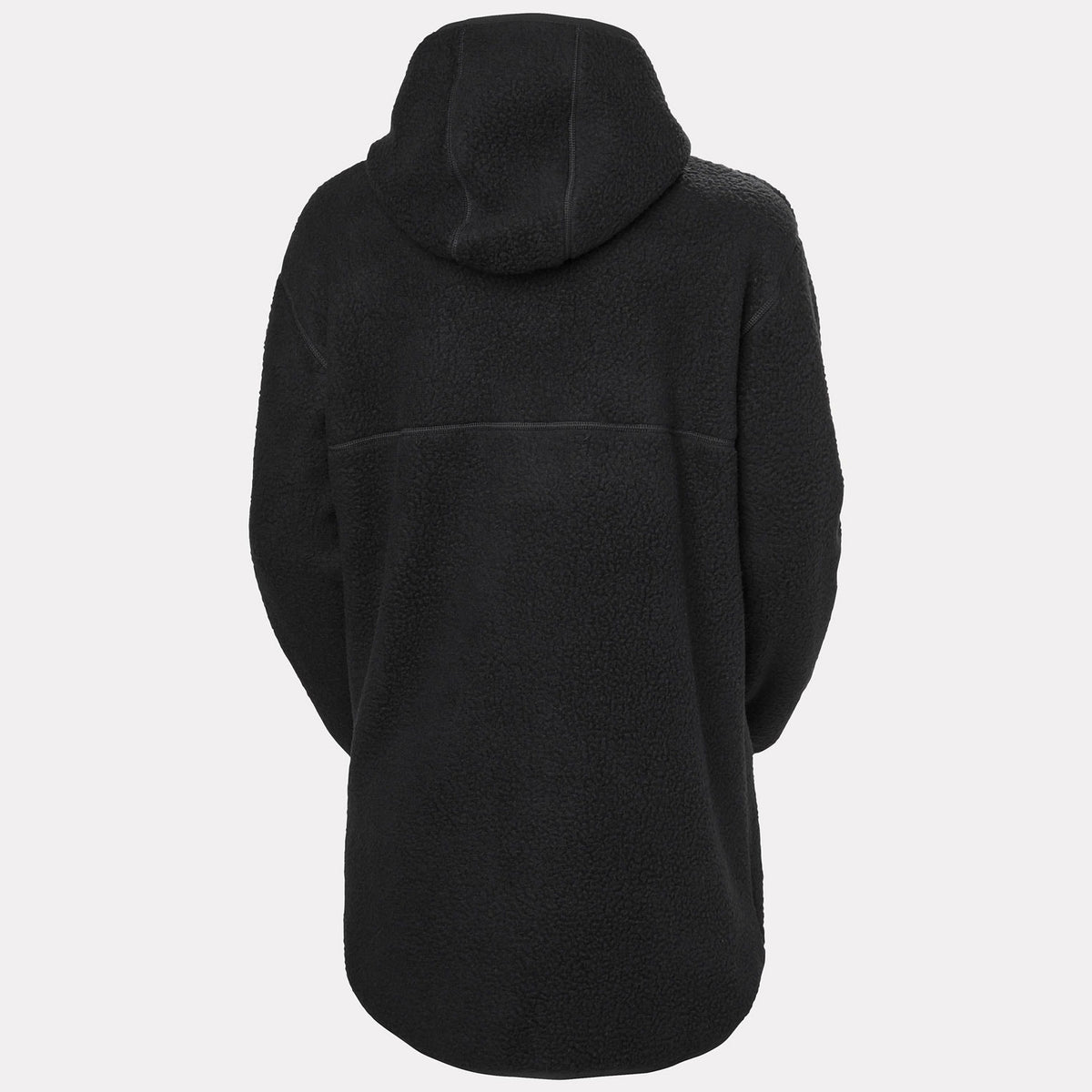 W MAUD PILE JACKET, BLACK, L