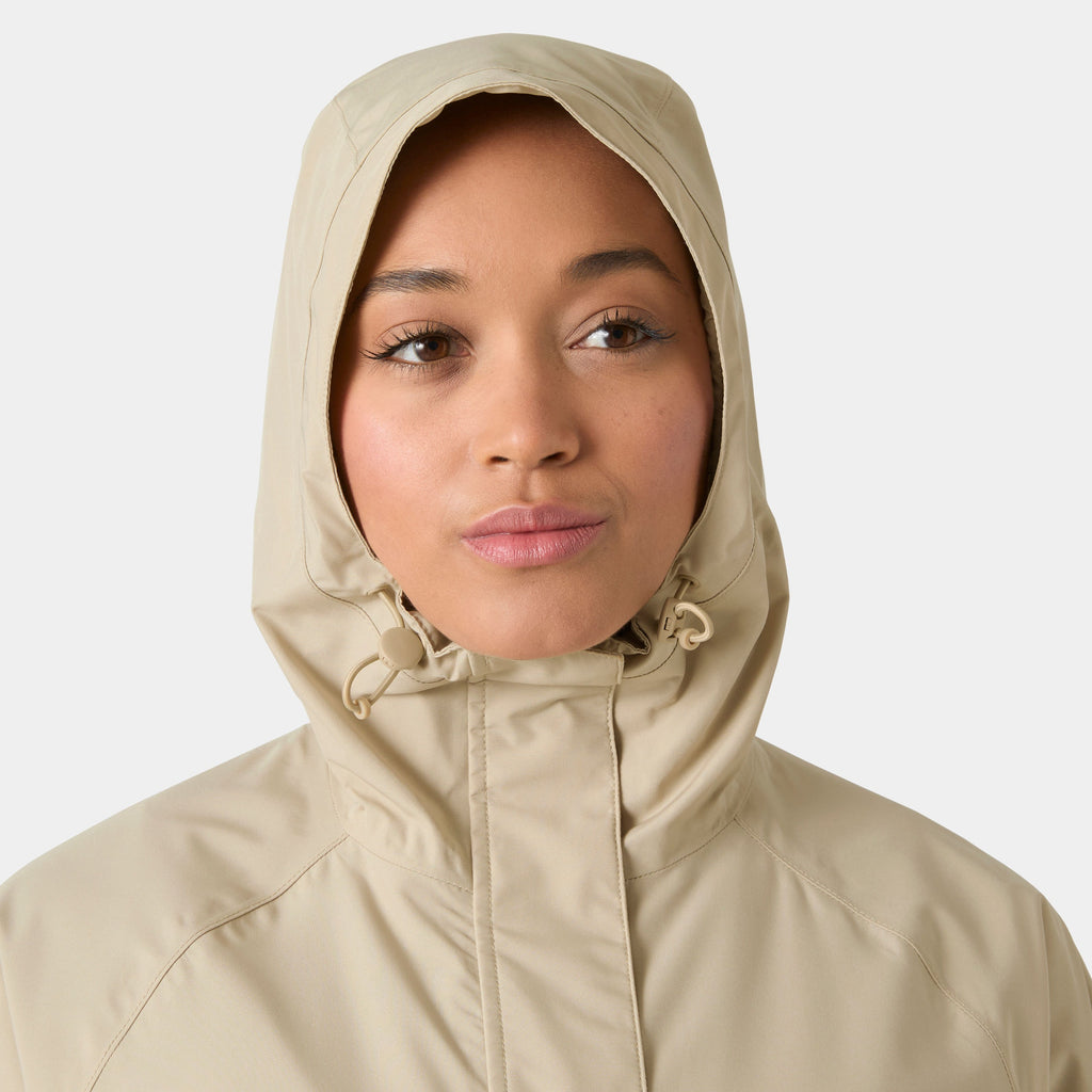W SIENNA RAIN JACKET, HH KHAKI, L