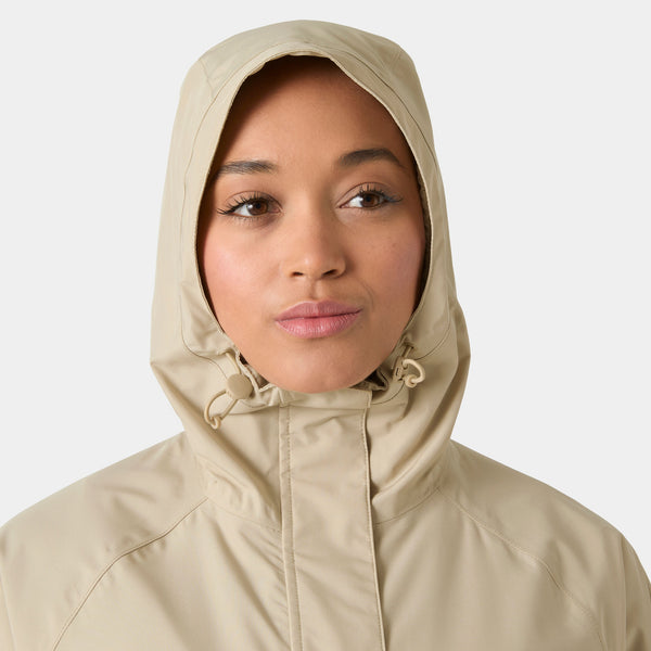 W SIENNA RAIN JACKET, HH KHAKI, L