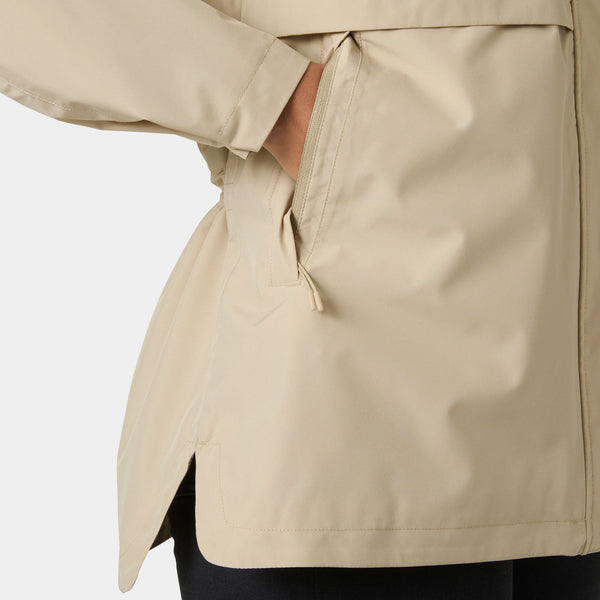 W SIENNA RAIN JACKET, HH KHAKI, L