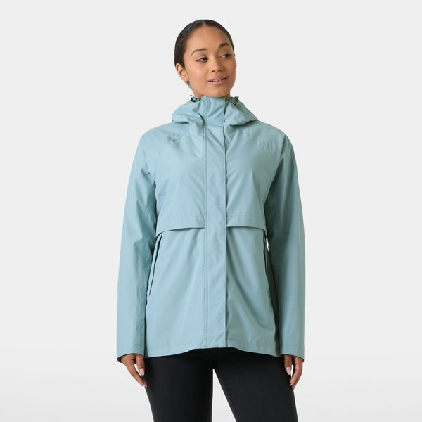W SIENNA RAIN JACKET, WINDY BLUE, XXL