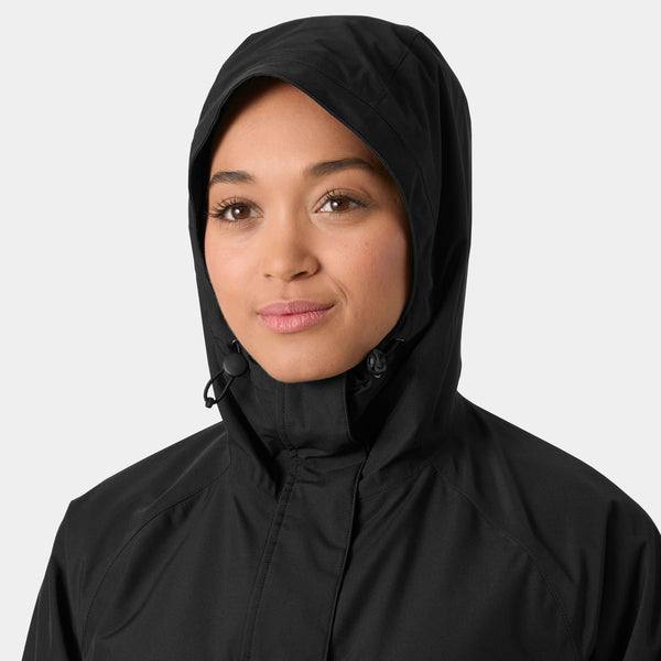 W SIENNA RAIN JACKET, BLACK, XXL