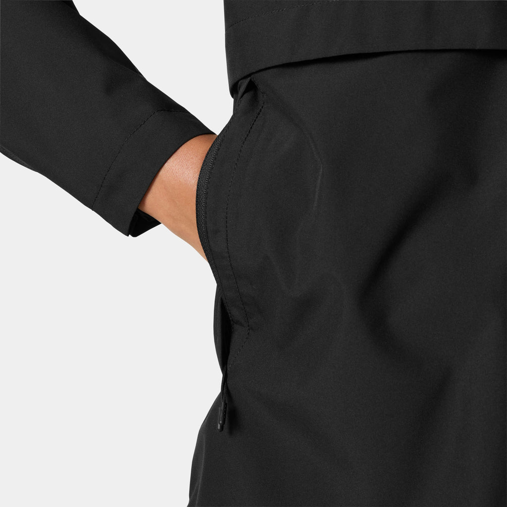 W SIENNA RAIN JACKET, BLACK, XXL