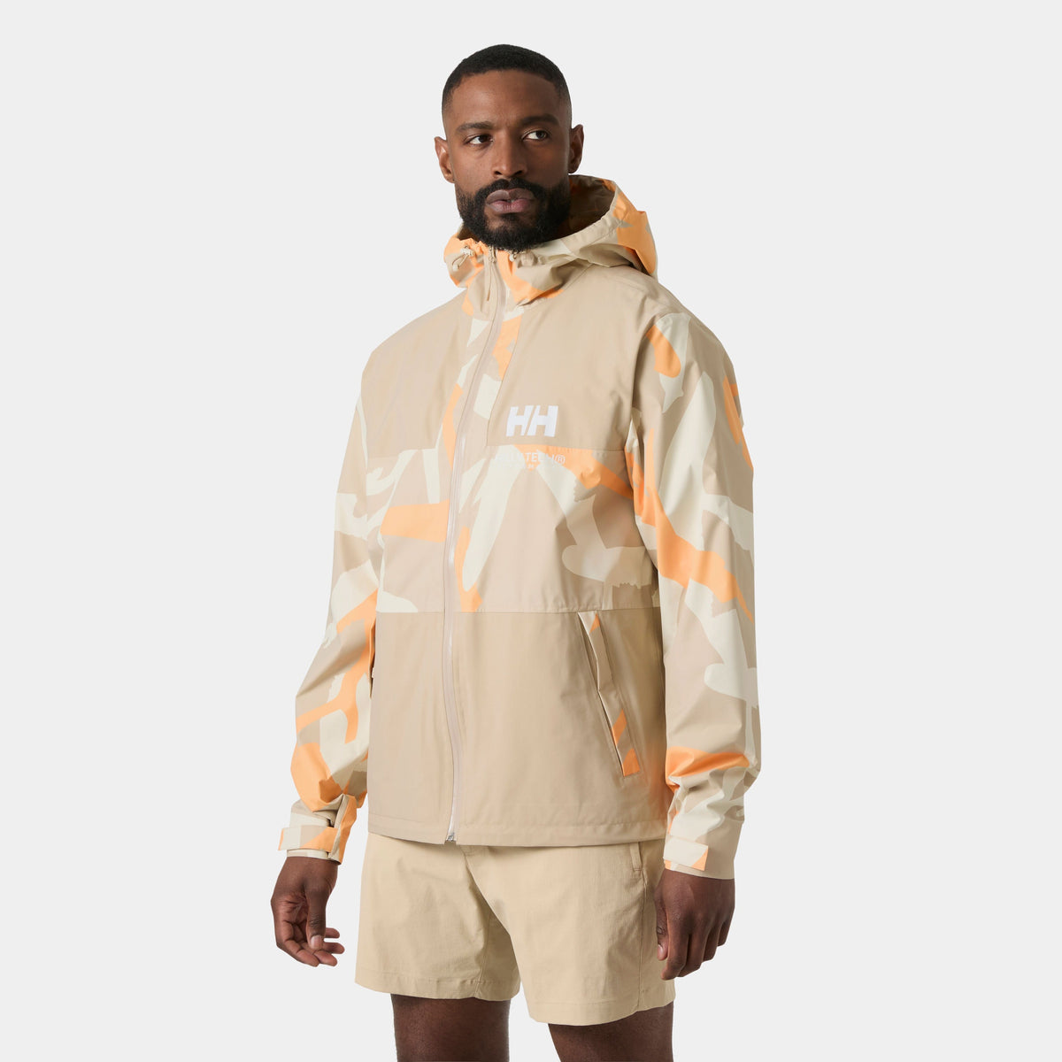 ACE GRAPHIC RAIN JACKET, KHAKI HH JP, M Main image