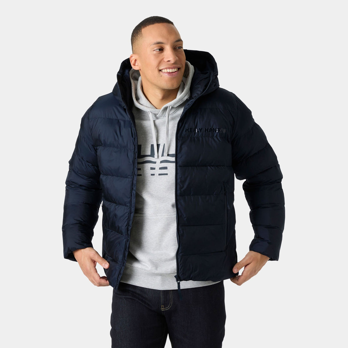 STRIDE PUFFY JACKET, NAVY, XXL