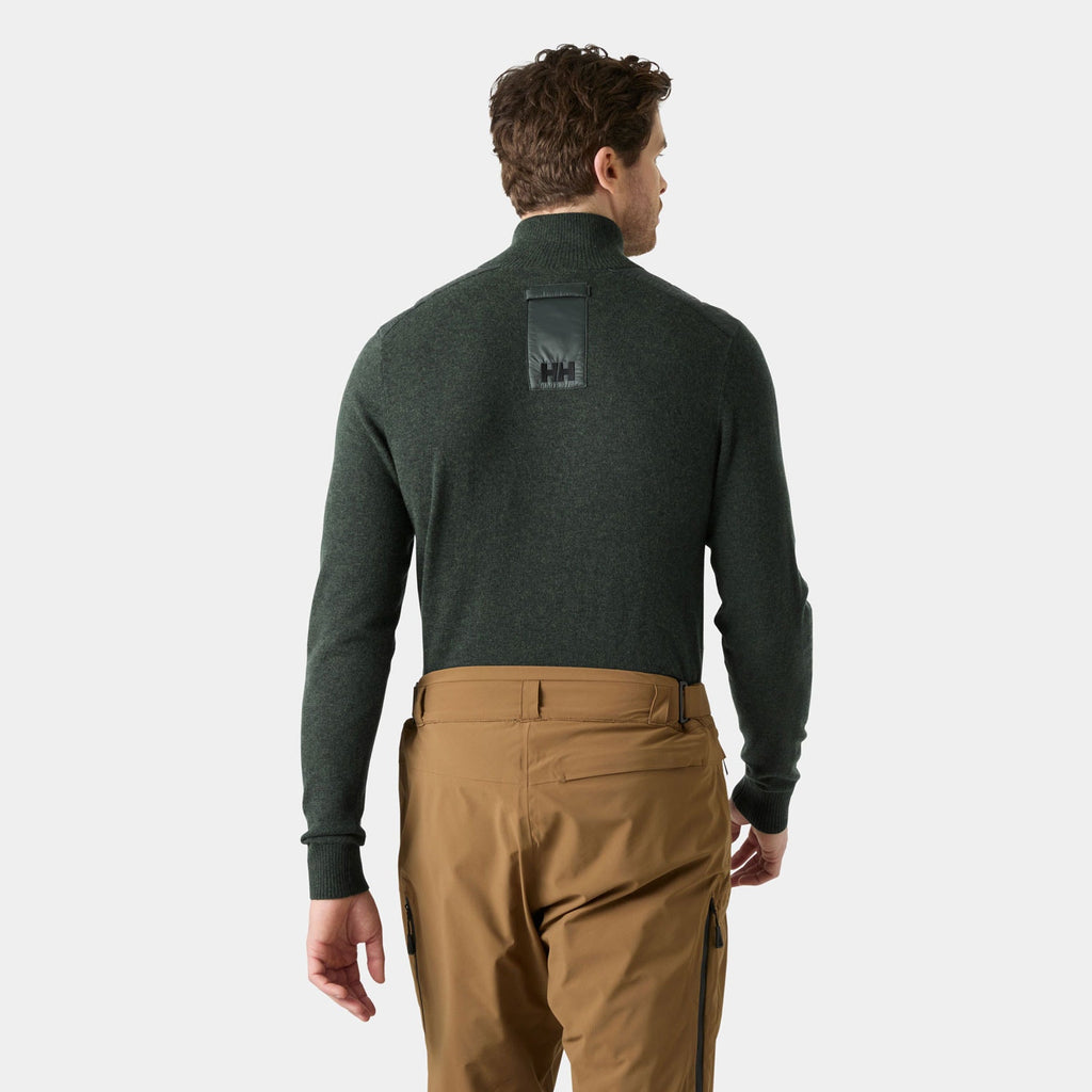 AFTON KNITTED 1/2 ZIP, DARK JUNGLE, XXL