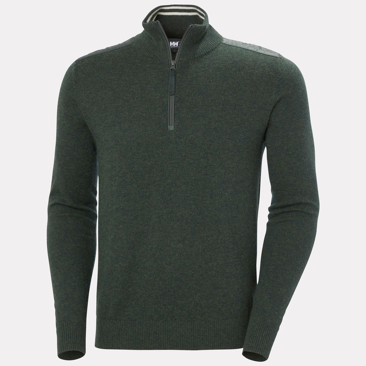 AFTON KNITTED 1/2 ZIP, DARK JUNGLE, XXL