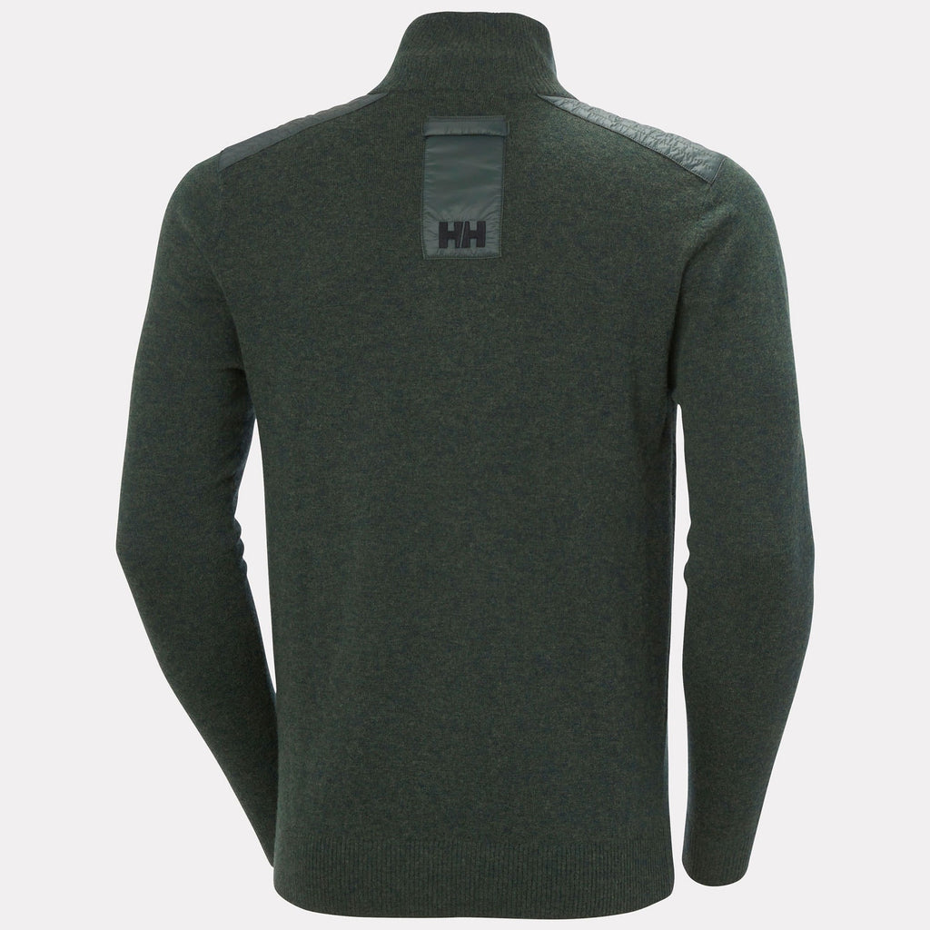AFTON KNITTED 1/2 ZIP, DARK JUNGLE, XXL