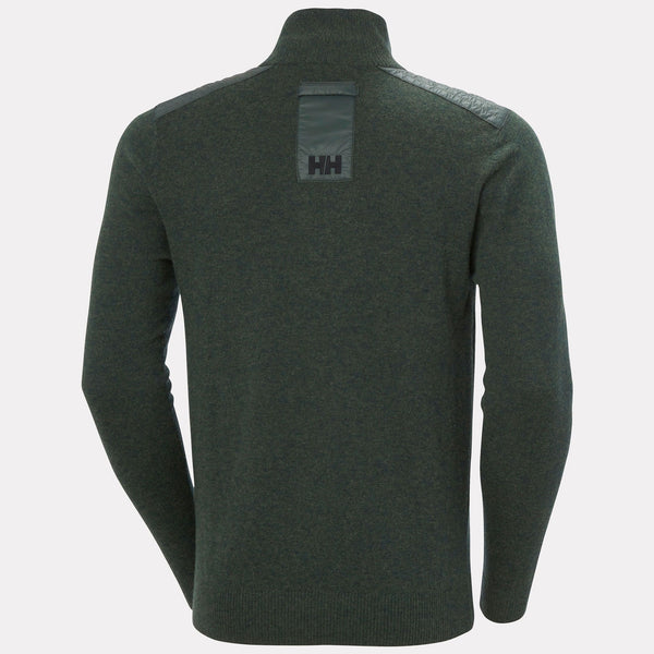 AFTON KNITTED 1/2 ZIP, DARK JUNGLE, XXL