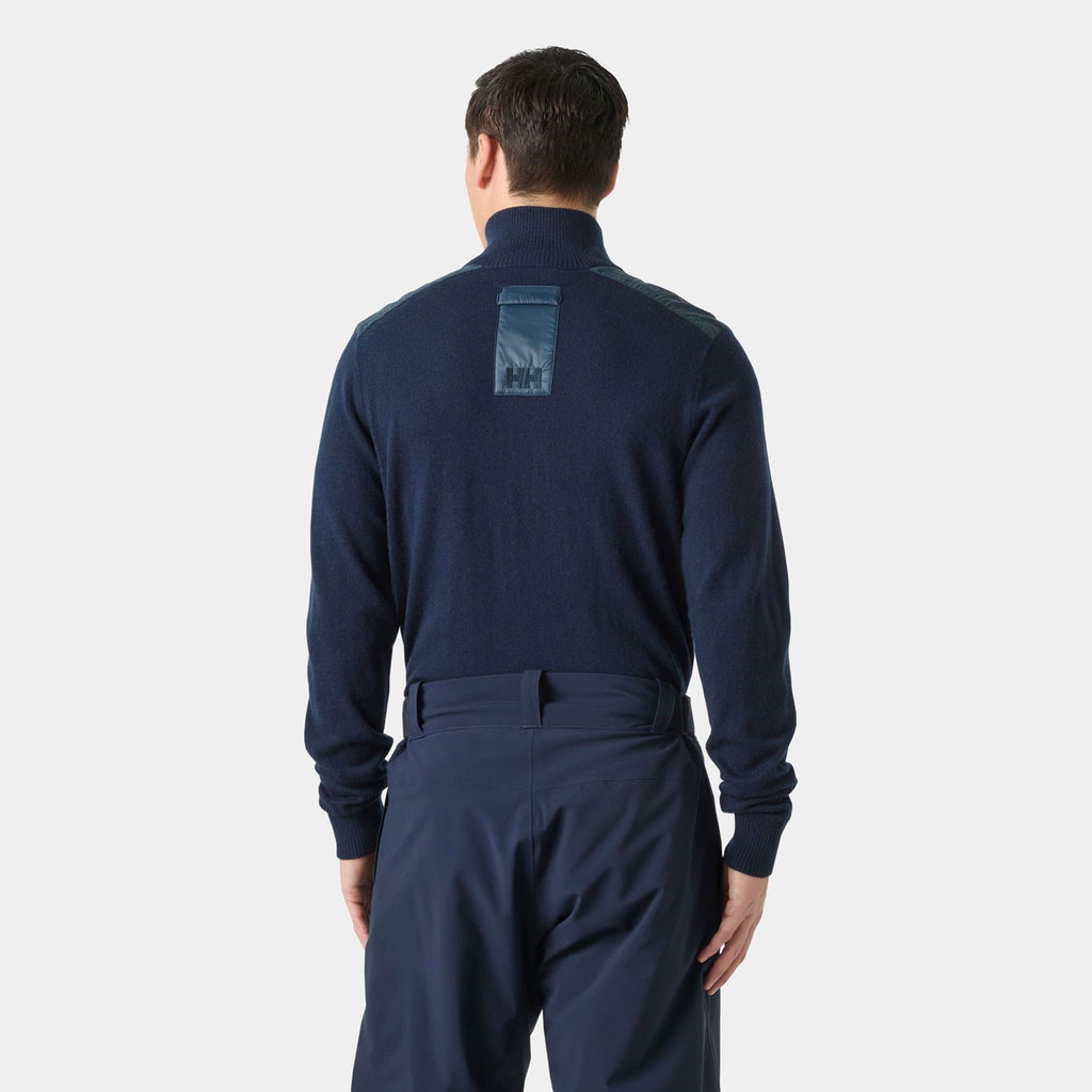 AFTON KNITTED 1/2 ZIP, NAVY, XXL