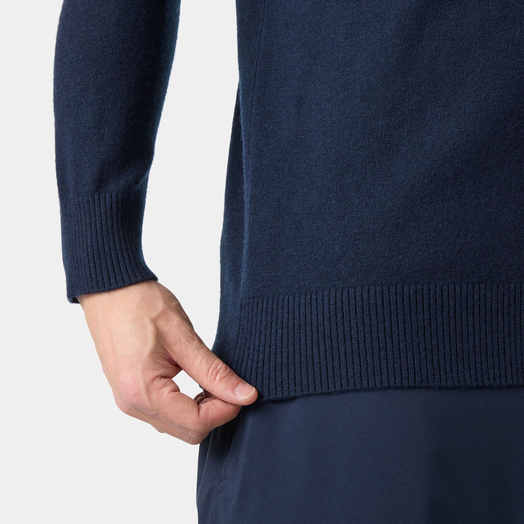 AFTON KNITTED 1/2 ZIP, NAVY, XXL