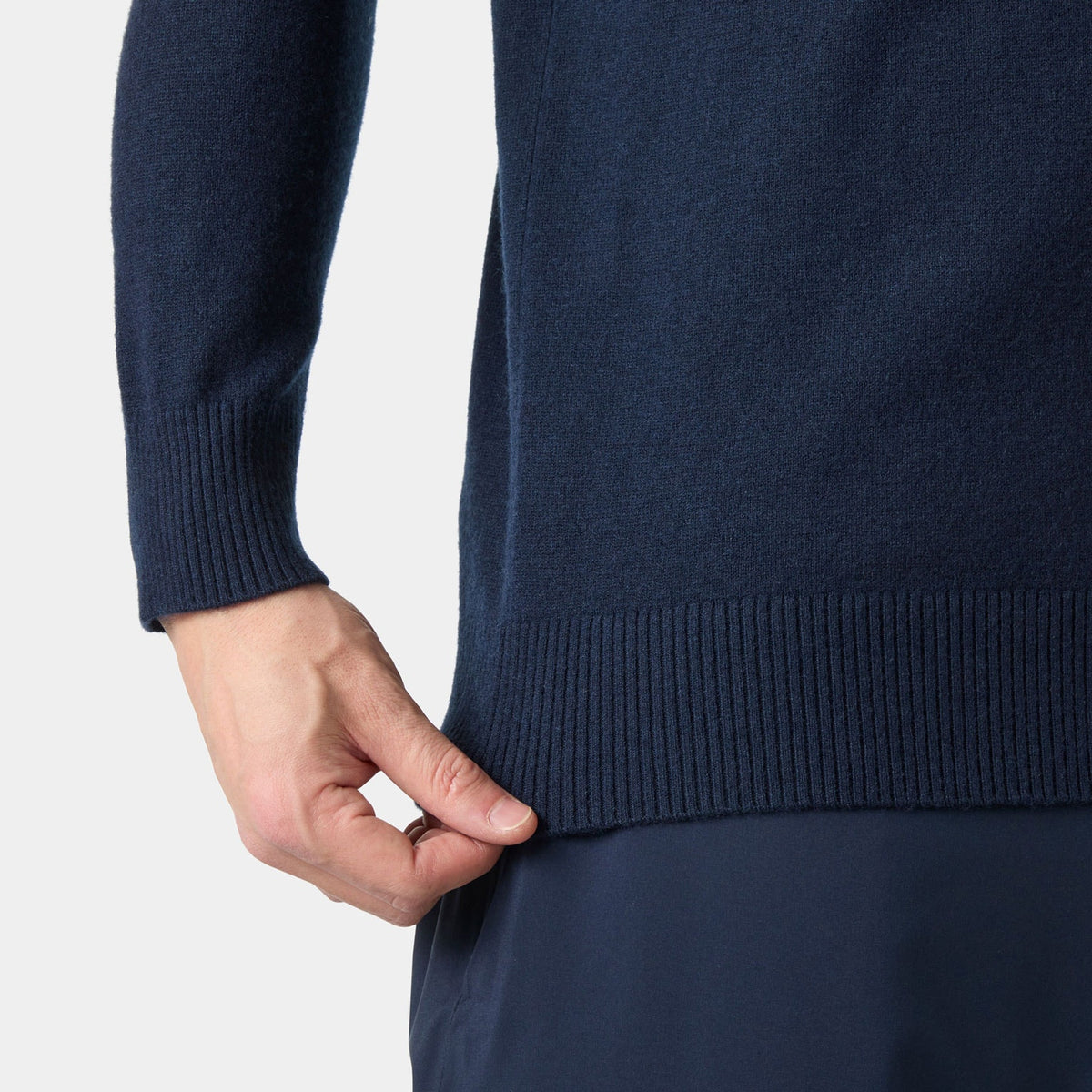 AFTON KNITTED 1/2 ZIP, NAVY, XXL
