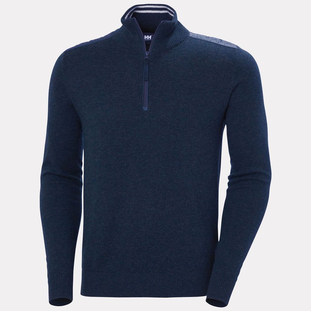 AFTON KNITTED 1/2 ZIP, NAVY, XXL