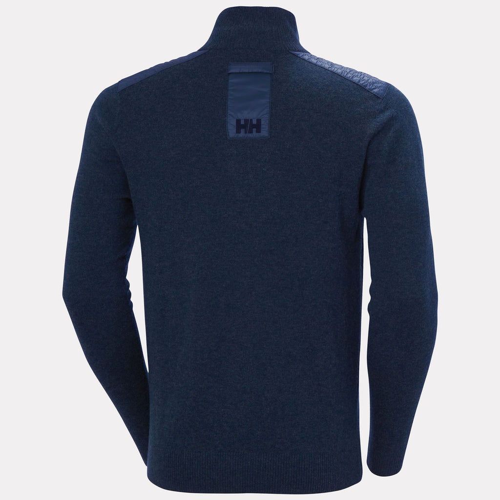 AFTON KNITTED 1/2 ZIP, NAVY, XXL