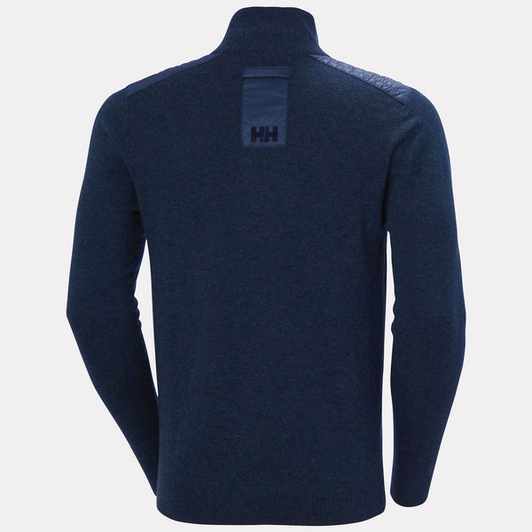 AFTON KNITTED 1/2 ZIP, NAVY, XXL