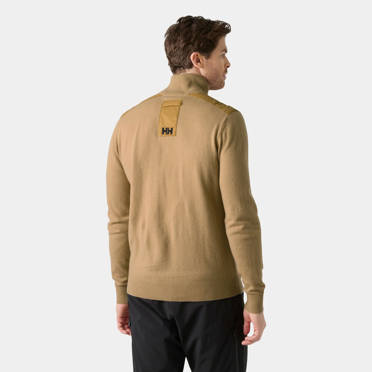 AFTON KNITTED 1/2 ZIP, ELMWOOD, XXL