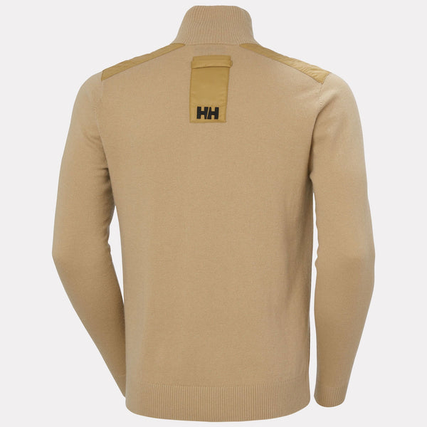 AFTON KNITTED 1/2 ZIP, ELMWOOD, XXL