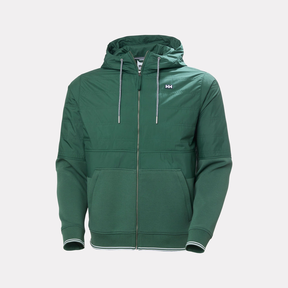 KOSTER HYBRID FZ HOODIE, JUNGLE GREE, XL