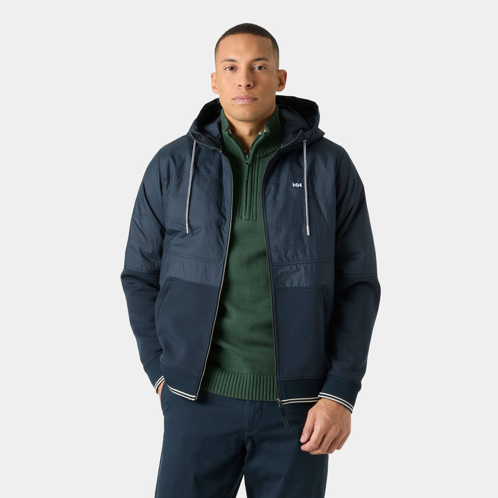KOSTER HYBRID FZ HOODIE, NAVY, S