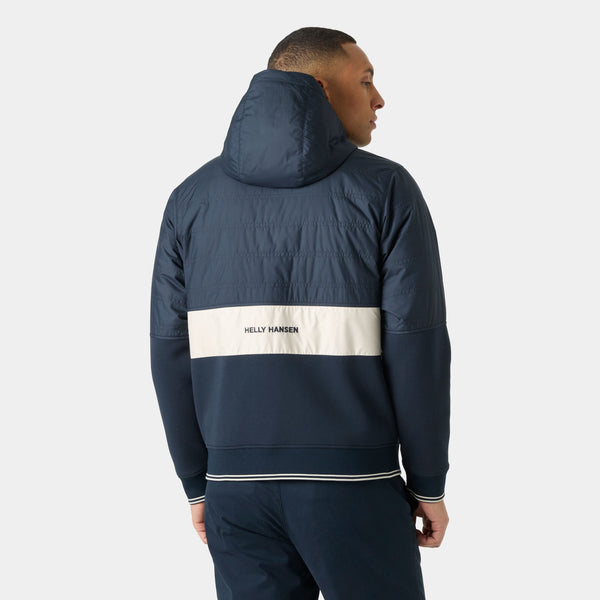 KOSTER HYBRID FZ HOODIE, NAVY STRIPE, XXL