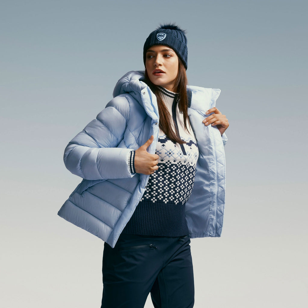 W WINTER BLISS DOWN JACKET, PINNACLE BL, L