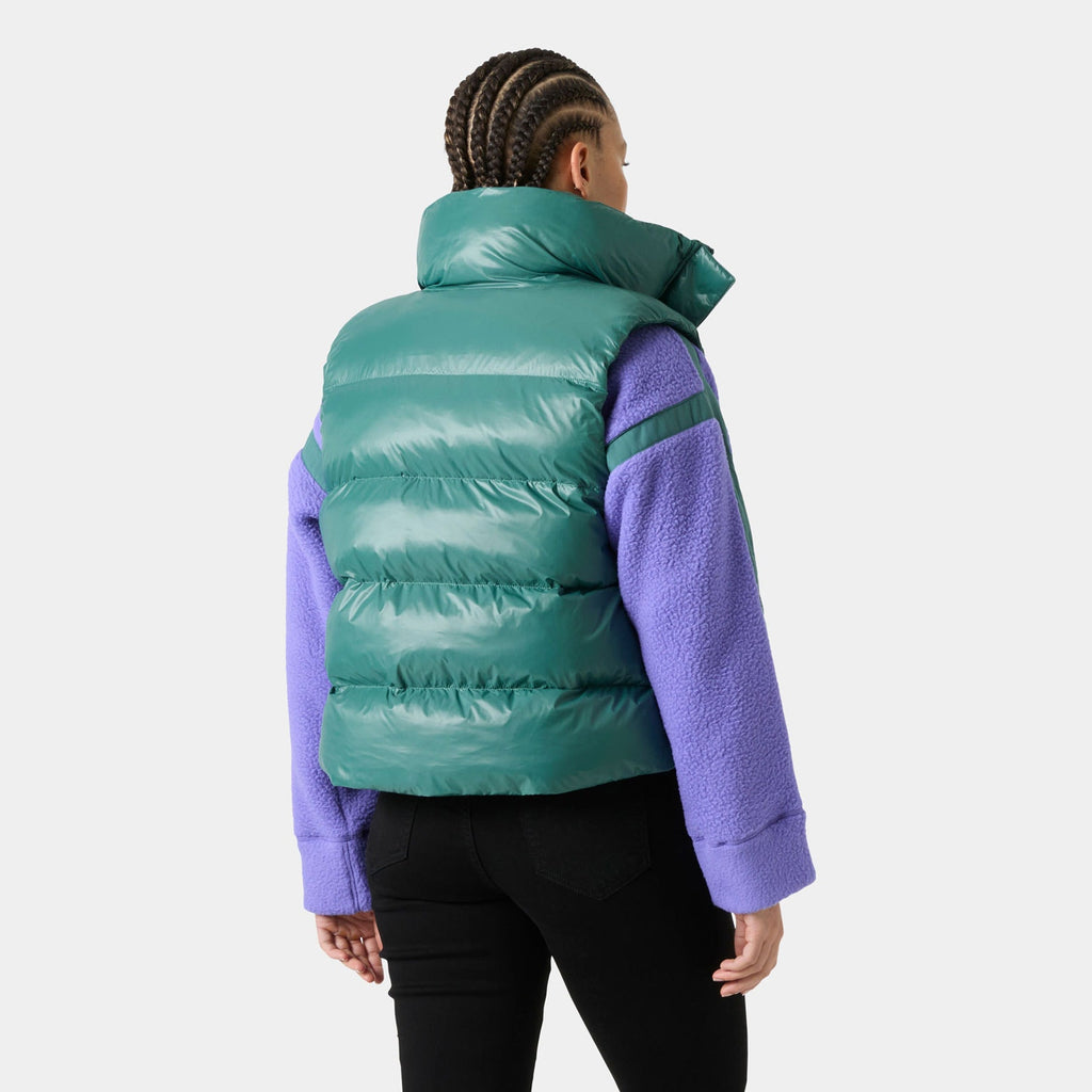 W JADE VEST, OPAL GREEN, L