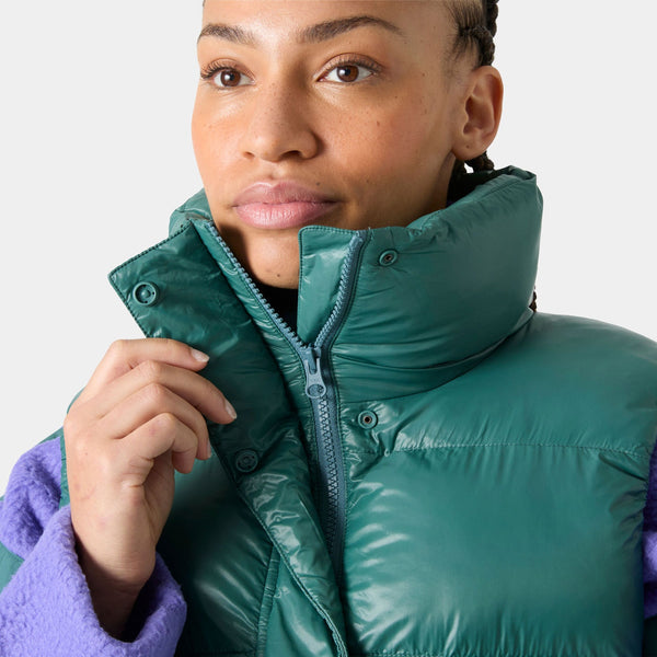W JADE VEST, OPAL GREEN, L