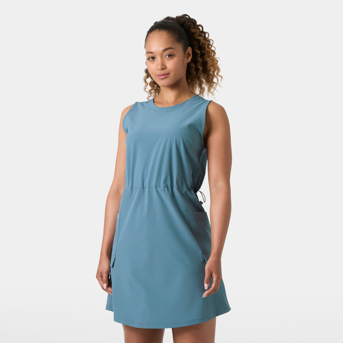 W VIKEN DRESS, WASHED NAVY, L
