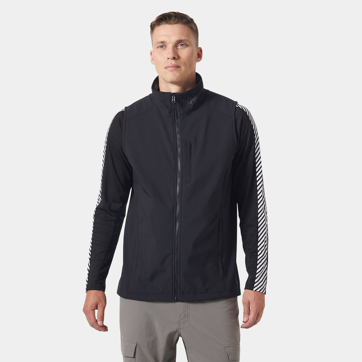 PARAMOUNT SOFTSHELL VEST, BLACK, XXL