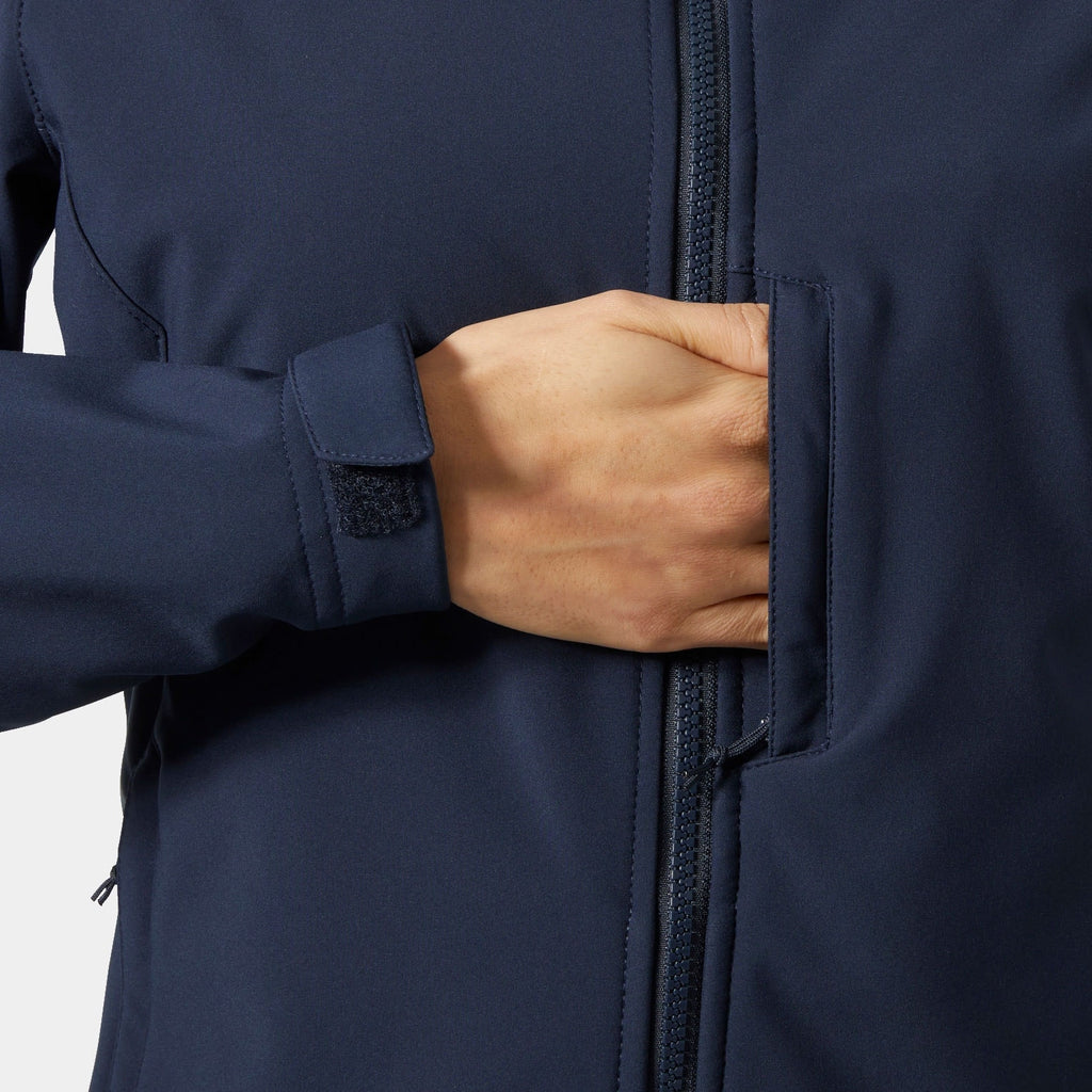W PARAMOUNT SOFTSHELL JACKET, NAVY, L