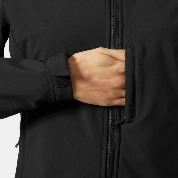 W PARAMOUNT SOFTSHELL JACKET, BLACK, L