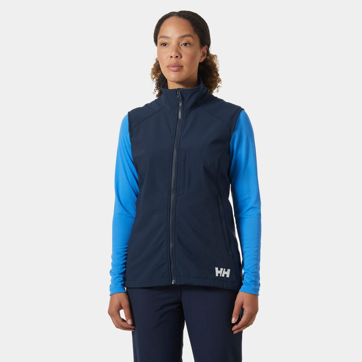 W PARAMOUNT SOFTSHELL VEST, NAVY, L Main image