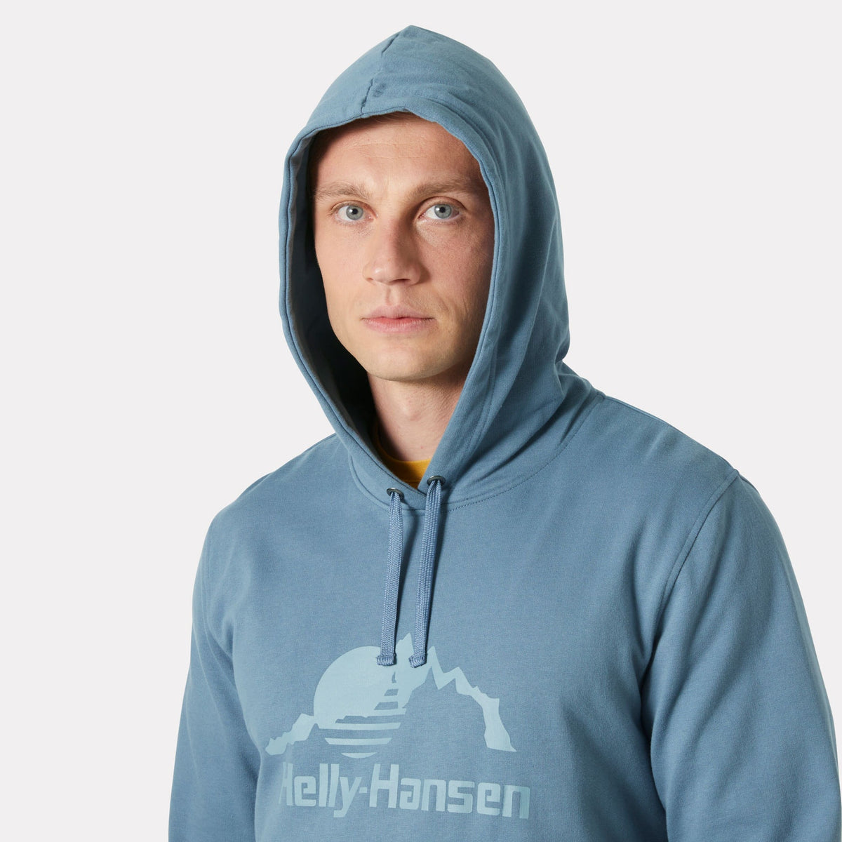NORD GRAPHIC PULL OVER HOODIE, WASHED NAVY, S