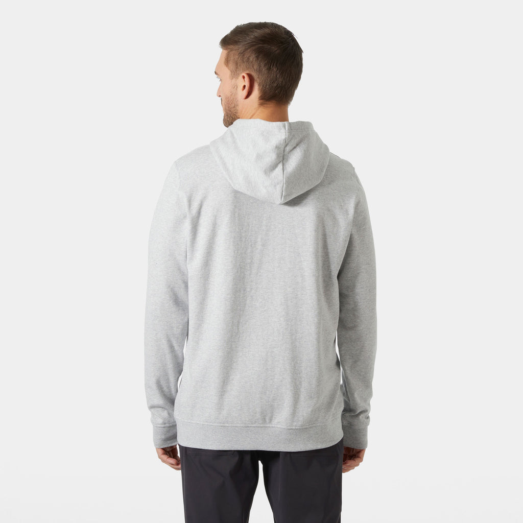 NORD GRAPHIC PULL OVER HOODIE, GREY MELANG, XXL
