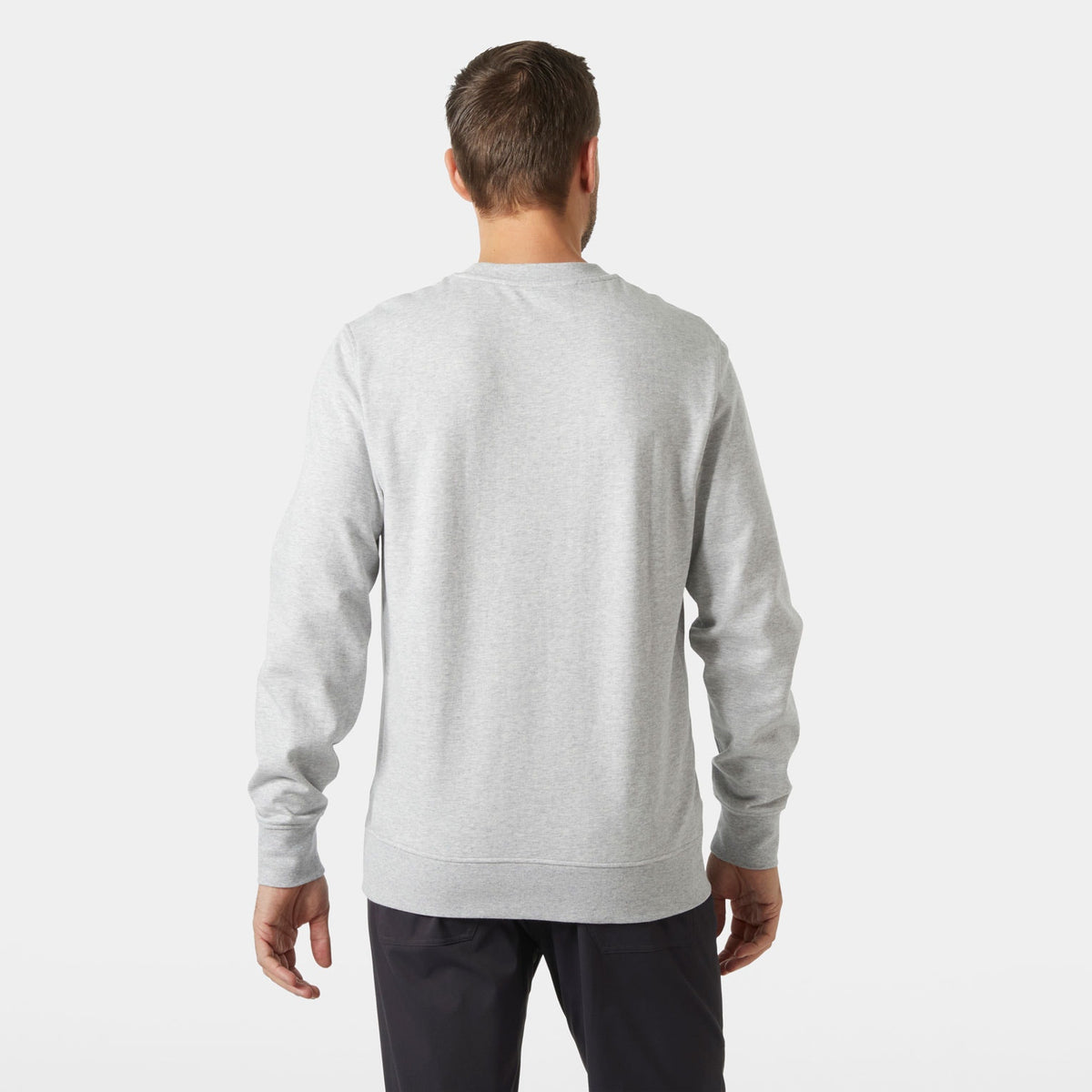 NORD GRAPHIC CREW SWEATSHIRT, GREY MELANG, S